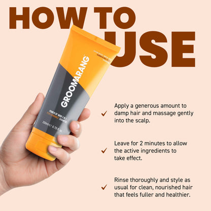 Groomarang Power of Man 3 in 1 'Performance' Shampoo 200ml