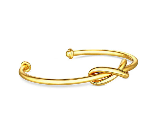 Diamond Style London - Infinity Cuff Bangle in Gold Plating (Item code: Infinitycuffgold)