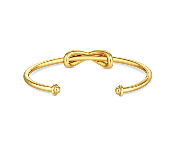 Diamond Style London - Infinity Cuff Bangle in Gold Plating (Item code: Infinitycuffgold)