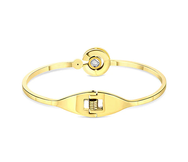 Diamond Style London - Love Language Bangle in Gold Plating (Item code: Lovelanguagebanglegold)