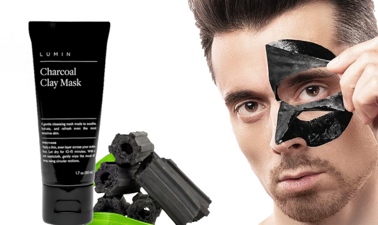 Lumin Skincare Charcoal Clay Mask 50ml Tubes