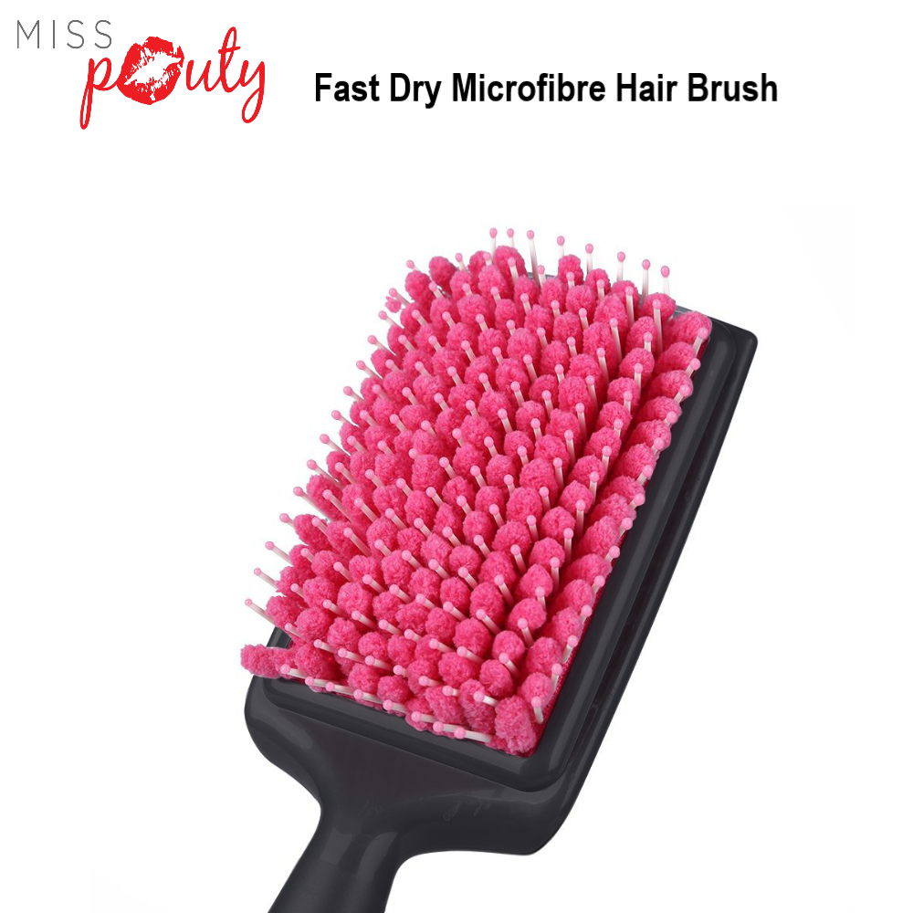 Miss Pouty Large Microfibre Quick Dry Hair Brush