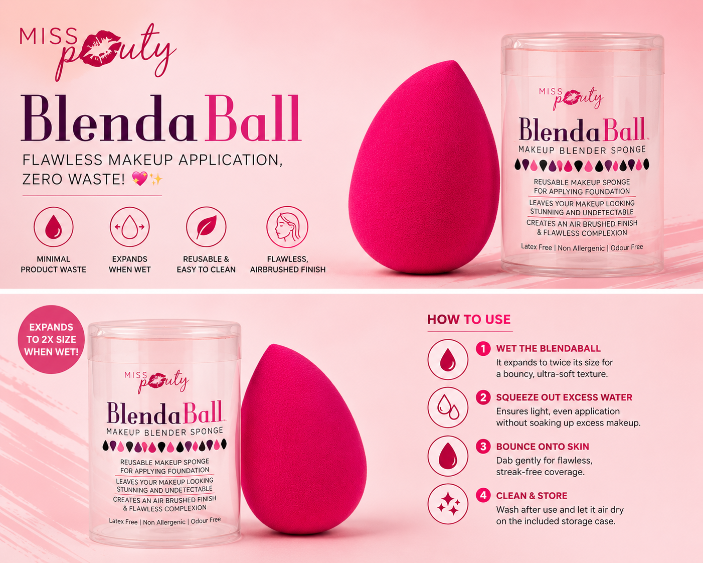 Miss Pouty BlendaBall Makeup Sponge
