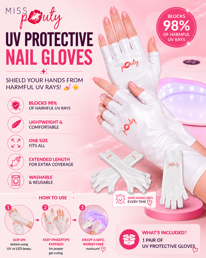 Miss Pouty UV Protective Nail Gloves – Shield Your Hands from Harmful UV Rays!