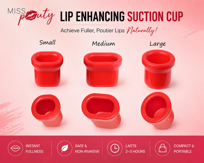 Miss Pouty Lip Enhancing Suction Cup (Single or Set of 3)