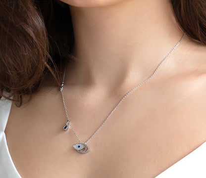 Diamond Style London - Multi Charm Evil Eye Pendant (Item code: Multieyepen)