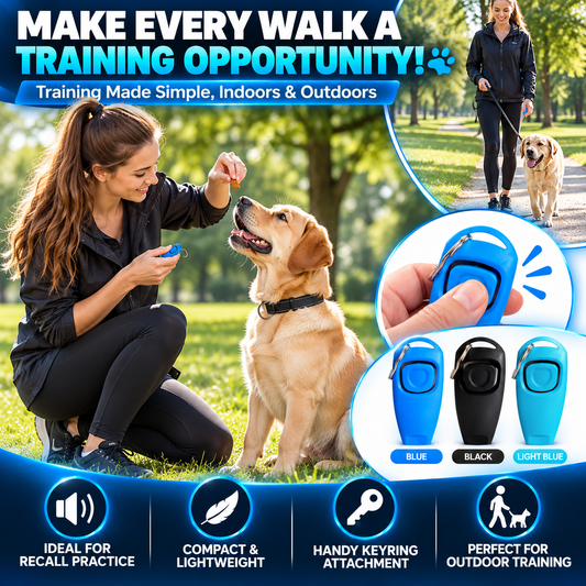 Generise 2 in 1 Dog Whistle & Training Clicker