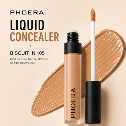 Phoera Concealer Full Coverage Liquid – Flawless, Long-Lasting & Hydrating