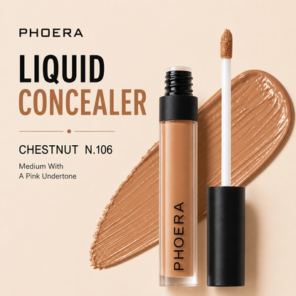 Phoera Concealer Full Coverage Liquid – Flawless, Long-Lasting & Hydrating