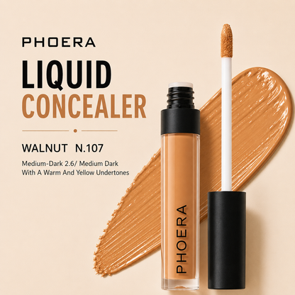 Phoera Concealer Full Coverage Liquid – Flawless, Long-Lasting & Hydrating