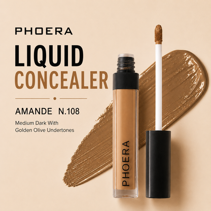 Phoera Concealer Full Coverage Liquid – Flawless, Long-Lasting & Hydrating