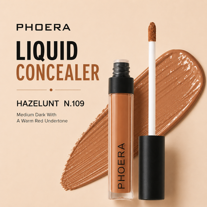 Phoera Concealer Full Coverage Liquid – Flawless, Long-Lasting & Hydrating