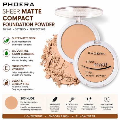 PHOERA Sheer Matte Compact Foundation Powder