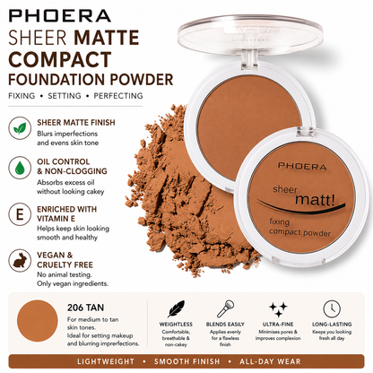 PHOERA Sheer Matte Compact Foundation Powder