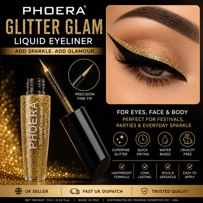Phoera Glitter Glam Liquid Eyeliner