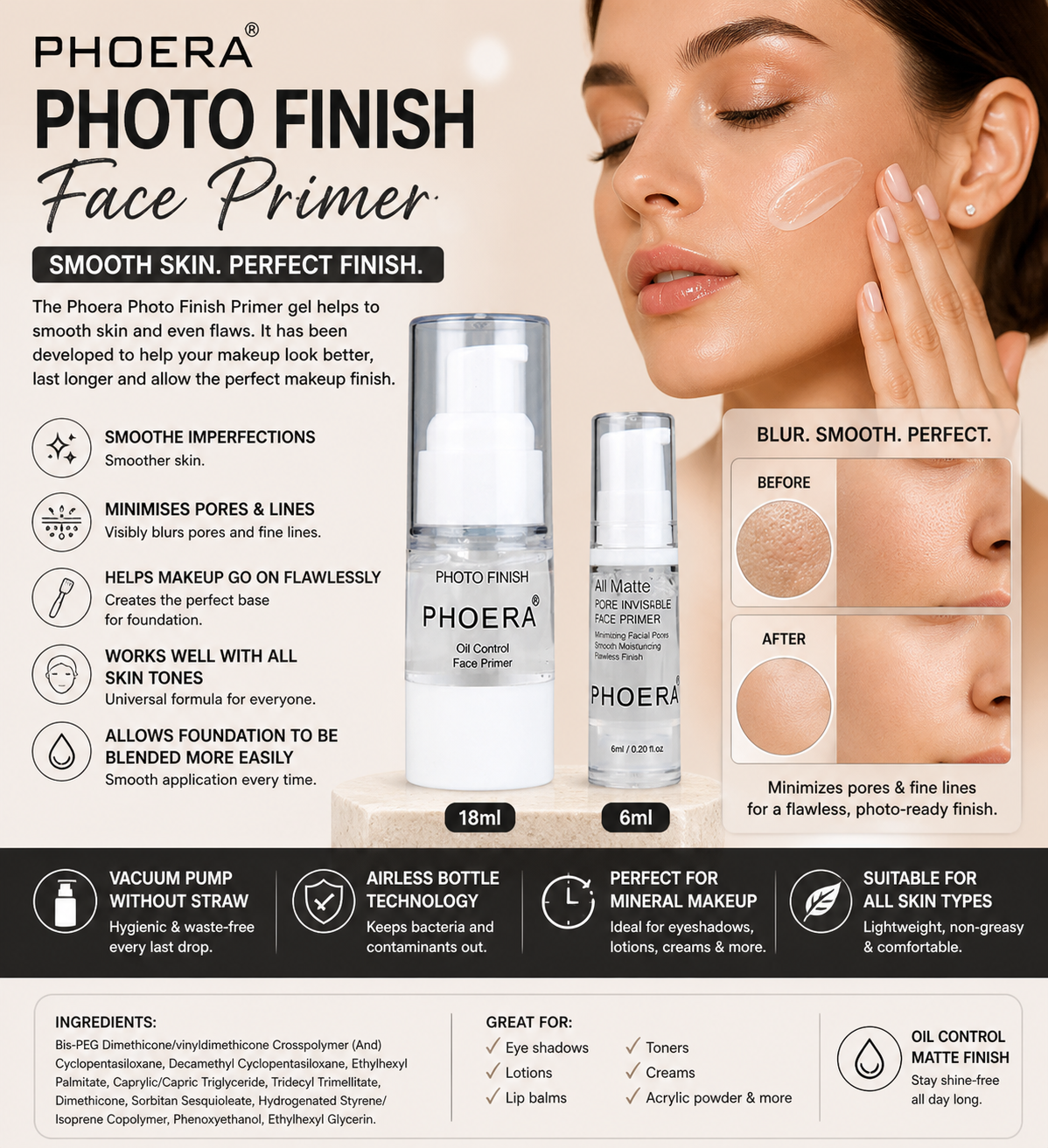 Phoera Photo Finish Primers – Available in 6ml & 18ml