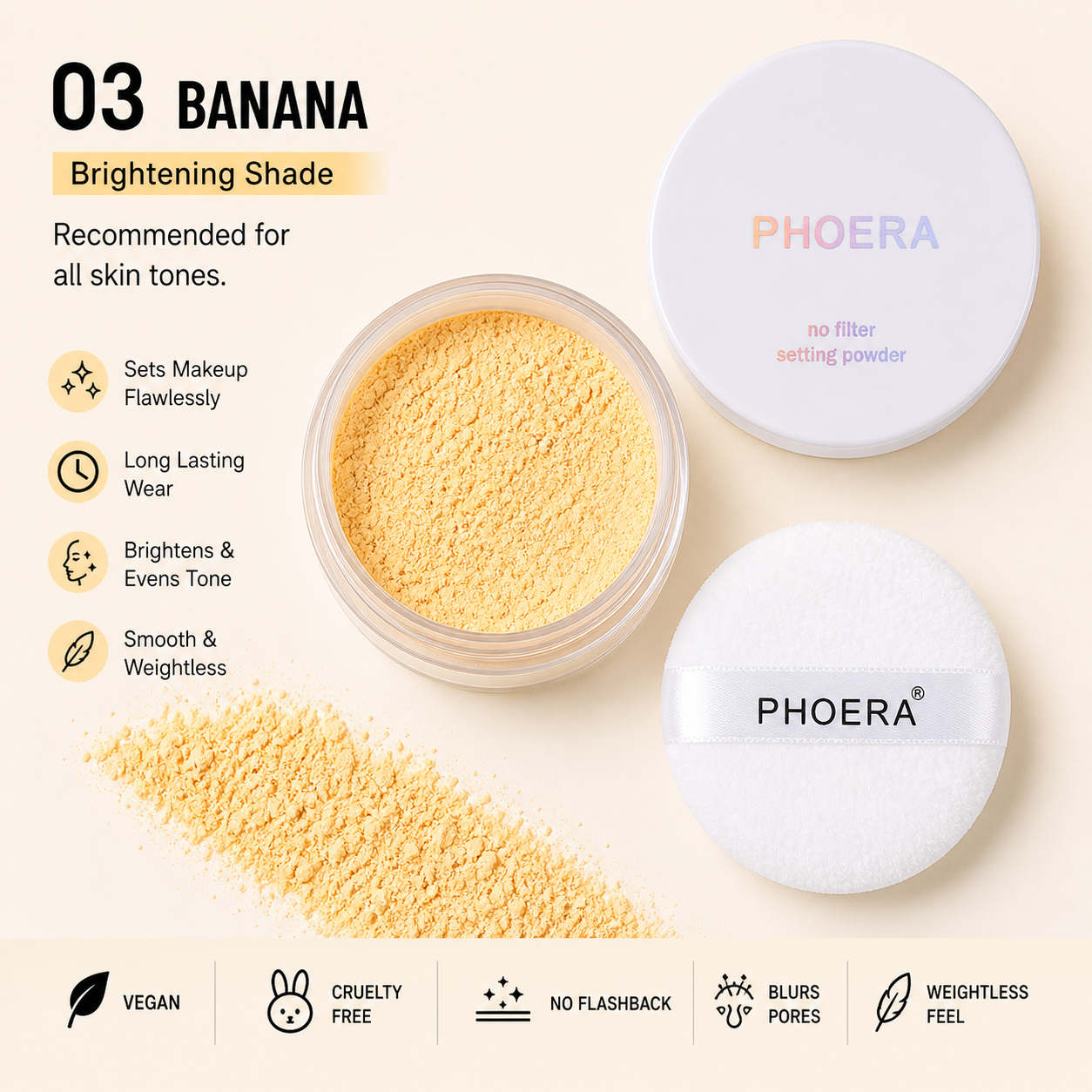 PHOERA No Filter Setting Powder