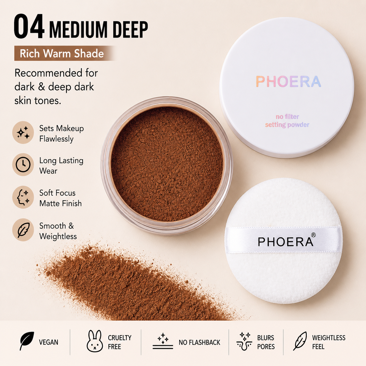 PHOERA No Filter Setting Powder