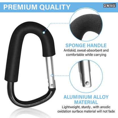 Generise 'Mummy' Buggy Pram Clip - Heavy Duty 10kg Load Capacity