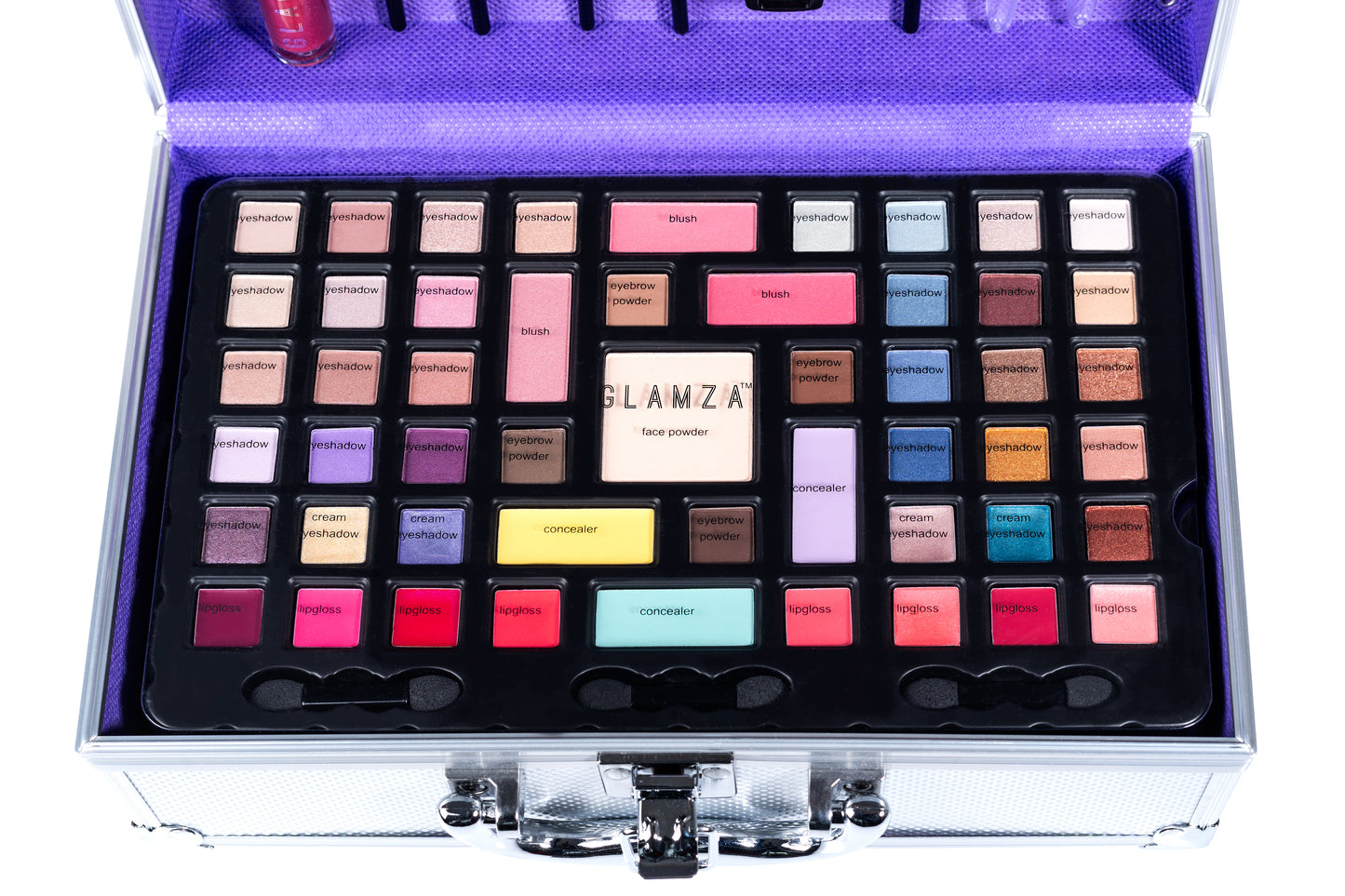 Glamza 'Flawless Chic' 68pc Vegan Vanity Case