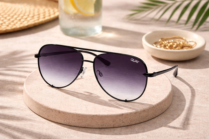 Quay Australia High Key Mini Sunglasses with Case