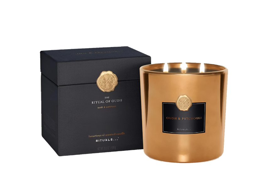 Rituals Luxury Scented Candle – 360g (Oudh & Patchouli / Smooth Violet)