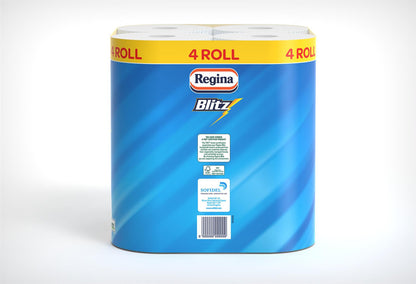 Regina Blitz Kitchen Tissue 3 Ply 4 Pack