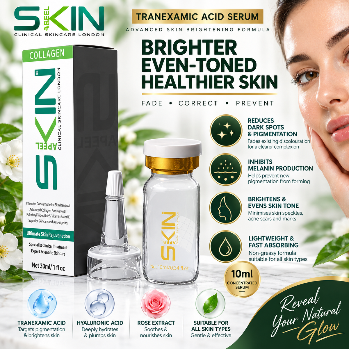 Skinapeel Tranexamic Acid Skin Whitening Serum 10ml