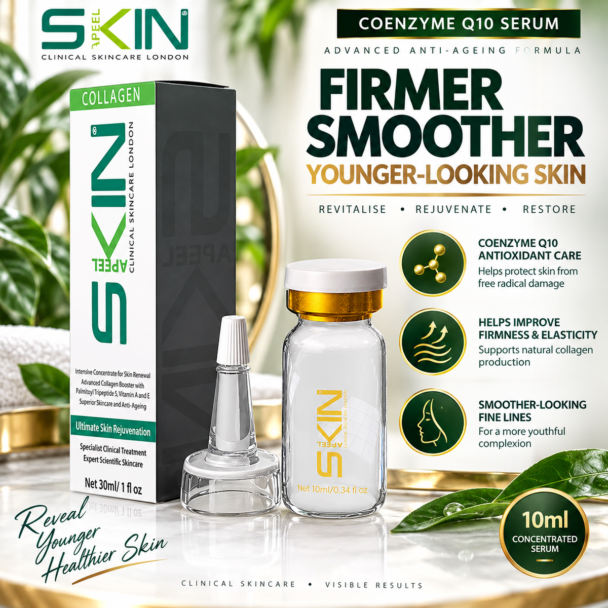 Skinapeel Coenzyme Q10 Serum – Anti-Ageing & Skin Firming