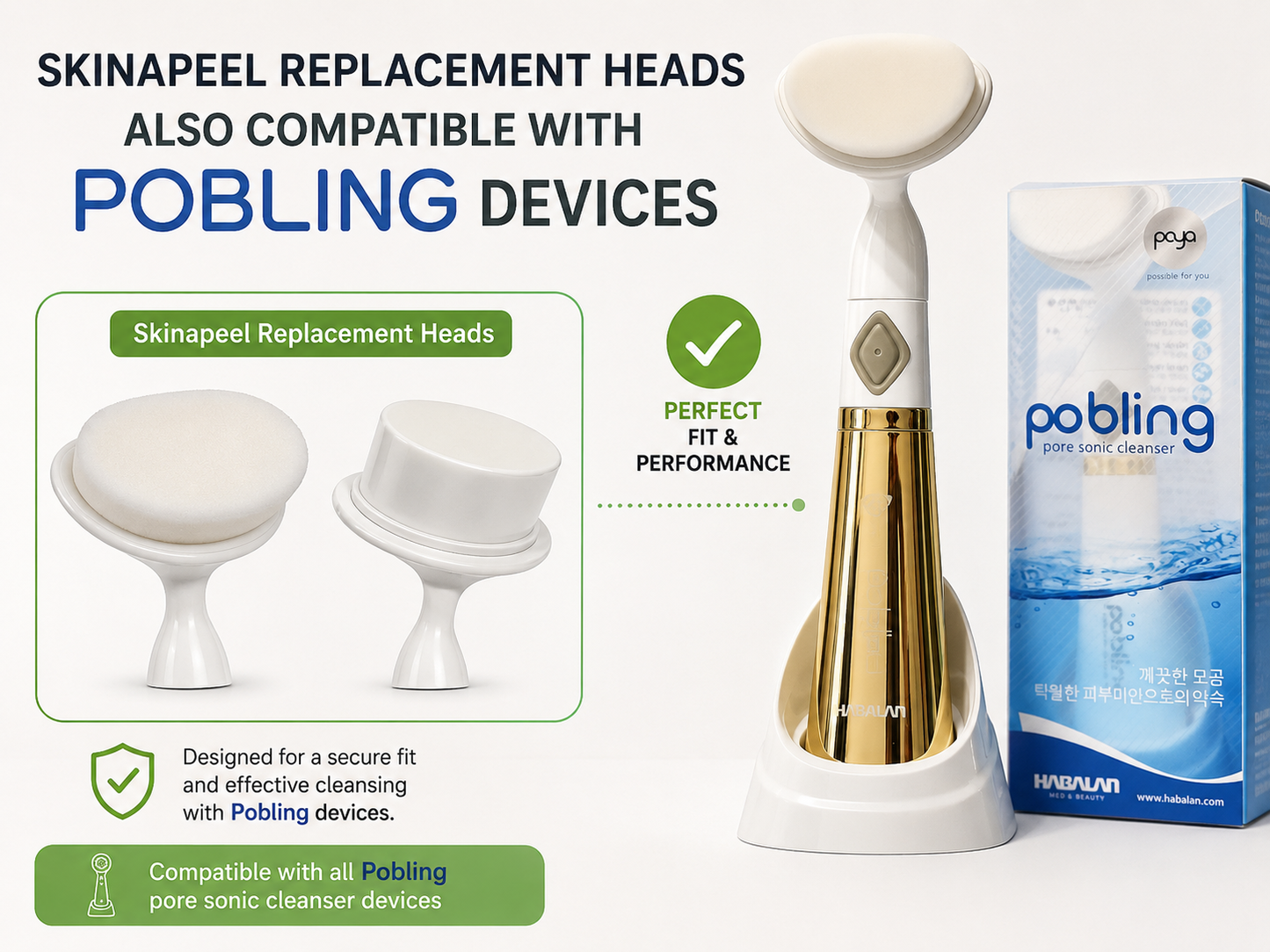 Skinapeel Sonic Pore Facial Cleanser Replacement Brush Head Only