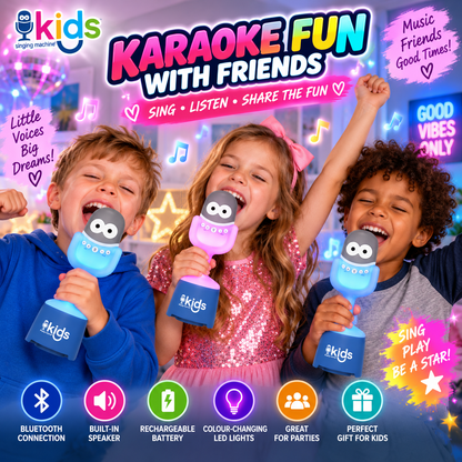 Singing Machine SMK445 Bluetooth Microphone Karaoke Machine with Inbuilt Speaker