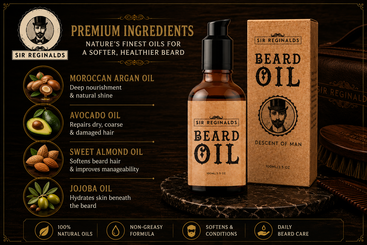 Sir Reginalds Beard Oil 100ml