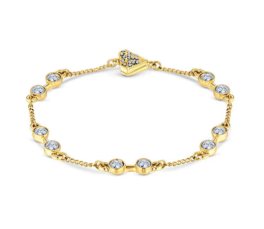 Diamond Style London - Stacker bra crystal gold bracelet (Item code: Stackerbracrystalgold)