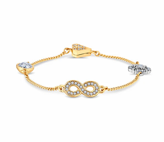 Diamond Style London - Stacker Magnetic Bracelet with Infinity Charm (Item code: Stackerbrainfinity)