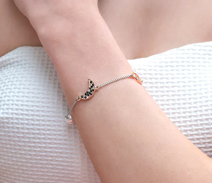 Diamond Style London - Stacker bra bracelet moon (Item code: Stackerbramoon)