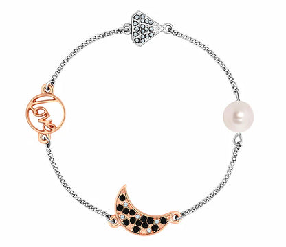 Diamond Style London - Stacker bra bracelet moon (Item code: Stackerbramoon)