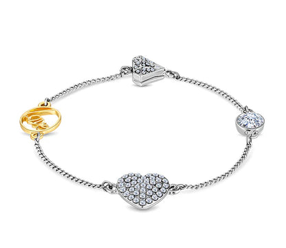 Diamond Style London - Stacker bra single heart bracelet (Item code: Stackerbrasingleheart)
