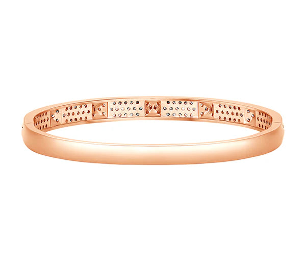 Diamond Style London - Stud bangle in rose gold plating (Item code: Studbanglerose)