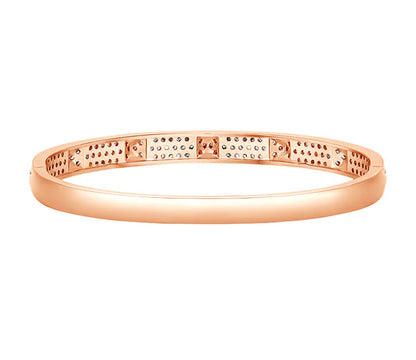 Diamond Style London - Stud bangle in rose gold plating (Item code: Studbanglerose)