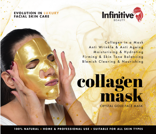 Infinitive Beauty Gold Collagen Face Mask Packaging Sleeve