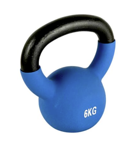 Generise 6kg Kettlebell - Cast Iron with Neoprene Coating Cover - Blue