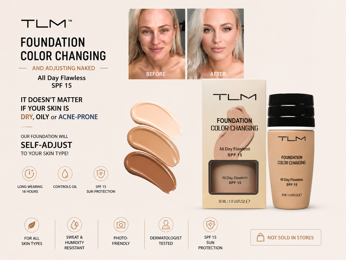 TLM™ Color Changing Foundation - Smart Packaging