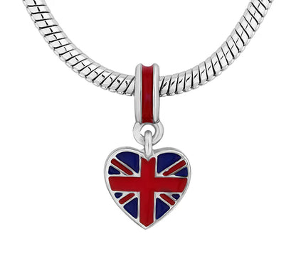 Diamond Style London - Treasure Bracelet with British Charms - Small Size (Item code: Treasurebrabritishsml)