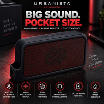 Urbanista Melbourne Dark Clown (Black) Bluetooth Speaker