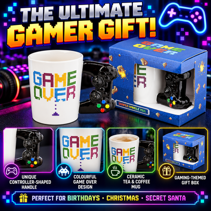 Puckator Game Over Game Controller Tea & Coffee Mug in Ceramic