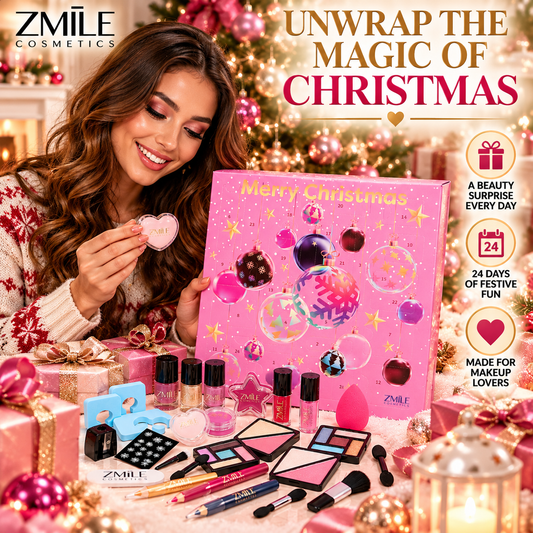 ZMILE Vegan Beauty Advent Calendar – 24 Days of Makeup &amp; Beauty Surprises – 3D Christmas Baubles Design SCHMINK1478
