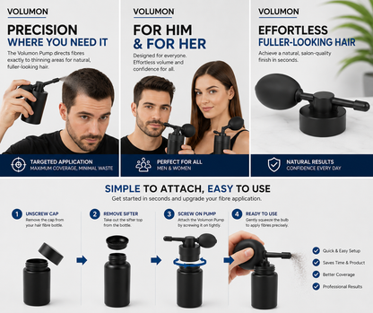 Volumon Hair Building Fibres Spray Applicator Pump
