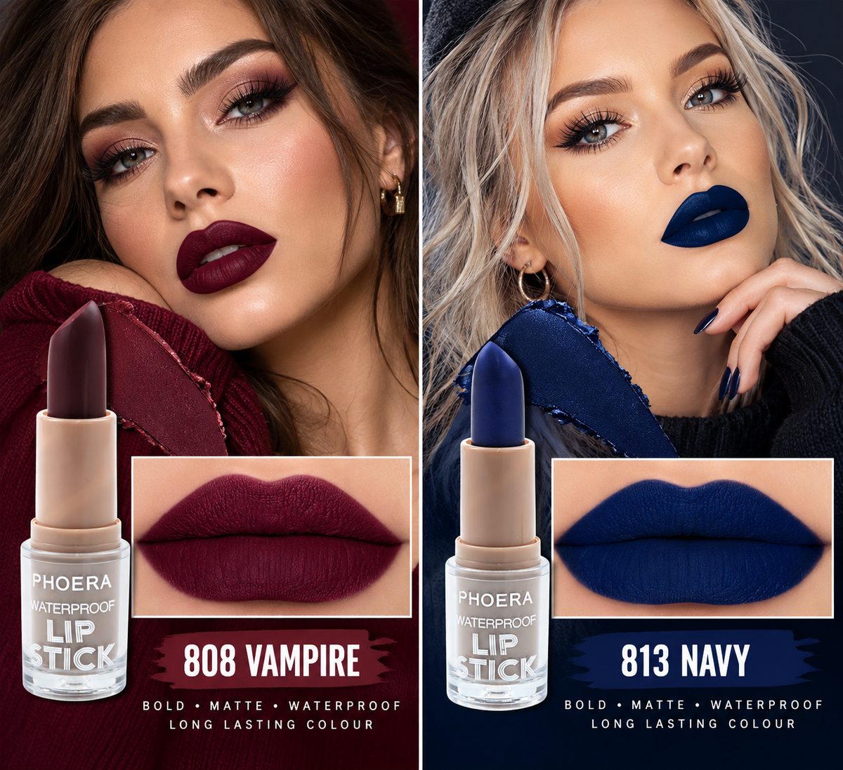 PHOERA Velvety Non Stick Matte Lipsticks