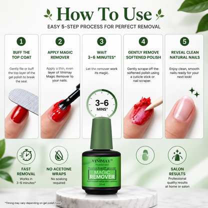 Vinimay Professional Soak Off Gel Nail Polish Remover