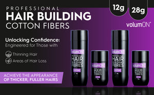 Volumon Hair Building Fibres - COTTON 28g - For Men & Women